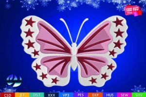 embroidery butterfly