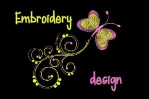 embroidery butterfly