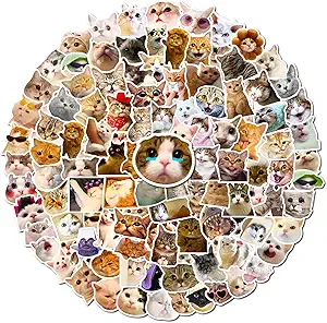 cute cat kawaii stickers bundle