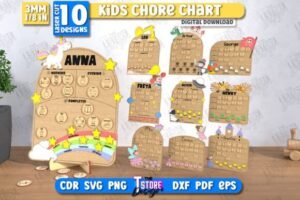 kids chore chart bundle