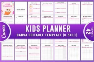 kids daily checklist schedule printable