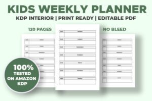 kids weekly planner