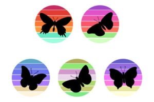 silhouette butterfly
