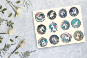 unicorn printable stickers