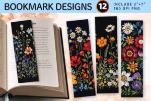 embroidery bookmark