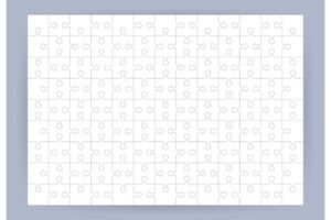puzzle template blank