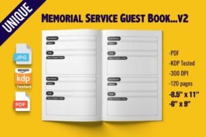 memorial service guest book