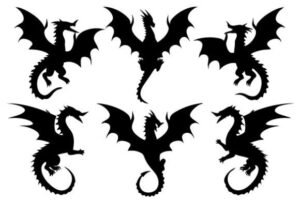 silhouette dragon