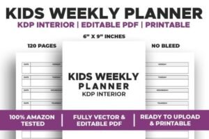 kids weekly planner