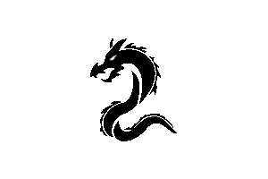 silhouette dragon