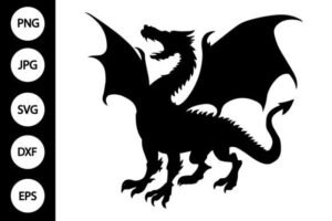silhouette dragon