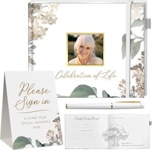 memorial service guest book