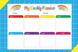 kids weekly planner