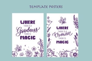 template posters