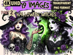 Witches & Ghost Clipart
