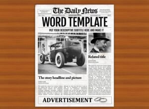 newspaper template