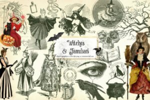 Witches & Ghost Clipart
