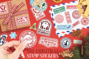 christmas stickers for windows 