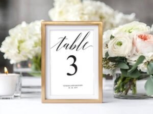 wedding table numbers 