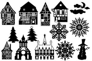 christmas stickers for windows 