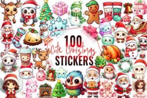 christmas stickers cute 