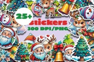 christmas stickers cute 