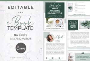 book cover template