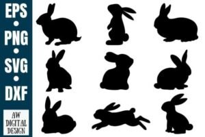 silhouette rabbit