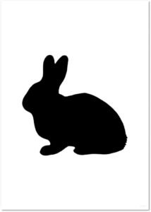 silhouette rabbit