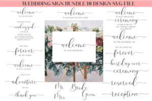 wedding welcome sign 