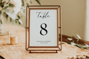 wedding table numbers 