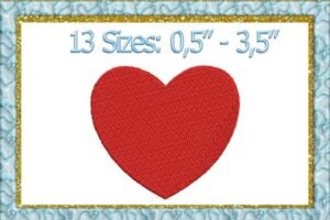 embroidery heart 
