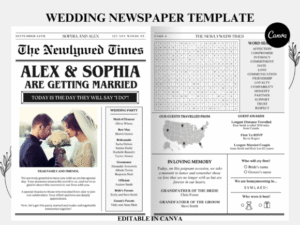 wedding newspaper