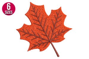 embroidery leaf