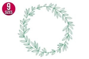 embroidery leaf
