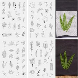embroidery leaf