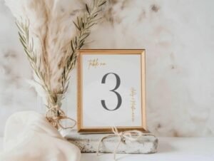 wedding table numbers 