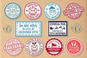 christmas stickers for windows 