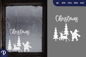 christmas stickers for windows 
