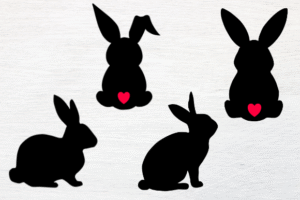 silhouette rabbit