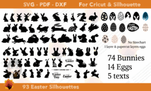 silhouette rabbit