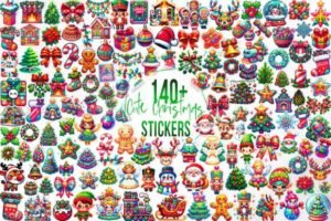 christmas stickers cute 