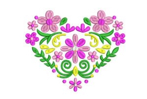embroidery heart 