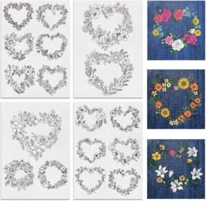 embroidery heart 
