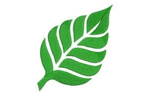 embroidery leaf