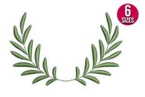 embroidery leaf