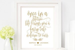 wedding welcome sign 