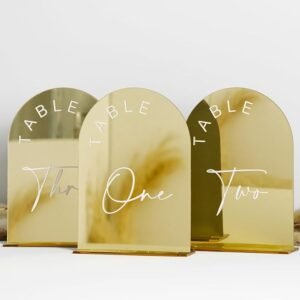 wedding table numbers 