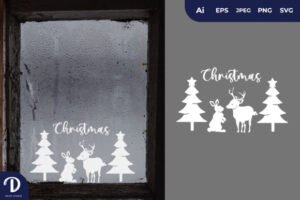 christmas stickers for windows 