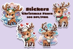 christmas stickers cute 